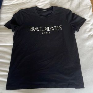 Balmain Black Short Sleeve Tee